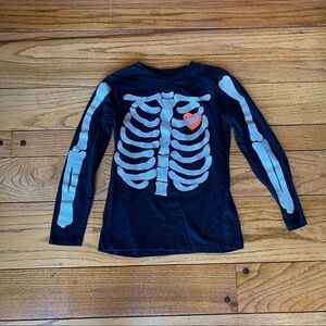 Crewcuts 2Piece Black Skeleton Glow in the Dark PJs sz 12